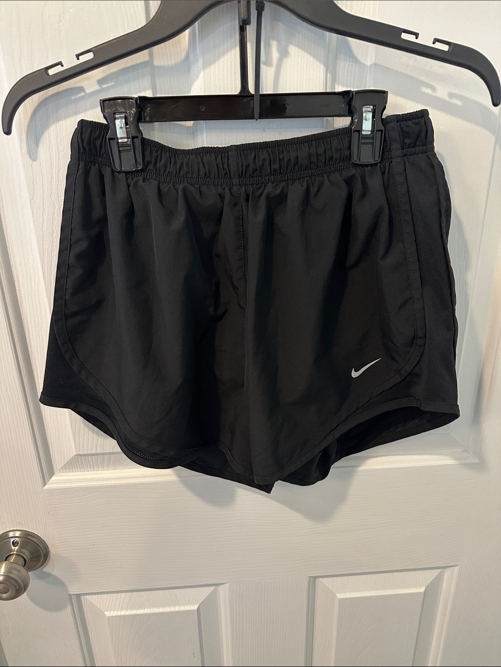 Nike Women’s Black Athletic Running Shorts with Reflective Swoosh